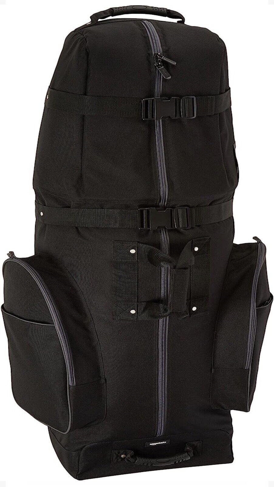 New Amazon Basics  Premium Soft-Sided Foldable Golf Clubs Travel Bag Black Case