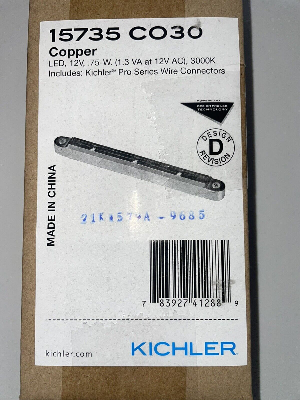 Landscape Led LED Deck Light 15735CO30 In Copper by Kichler Lighting