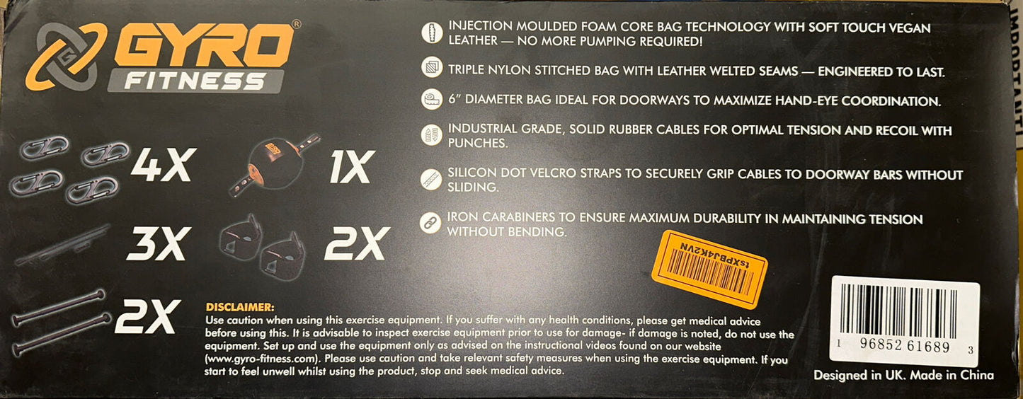 Gyro Fitness Doorway Double-End Punching Workout Bag- NEW!!