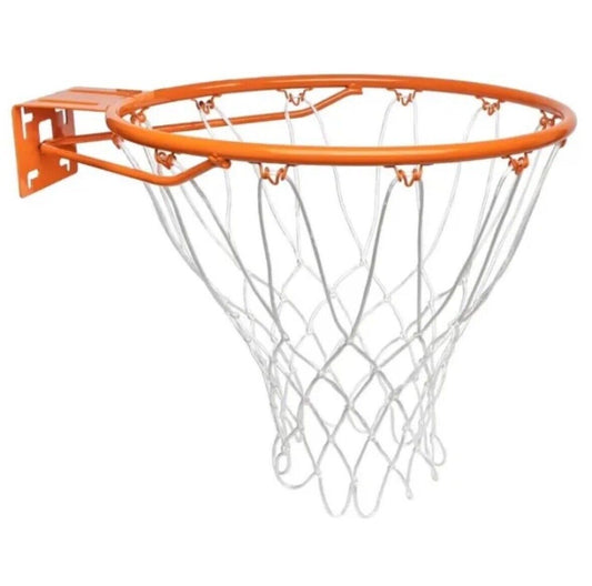 GoSports Universal Regulation 18" Steel Basketball Rim - Choose Fixed, Orange