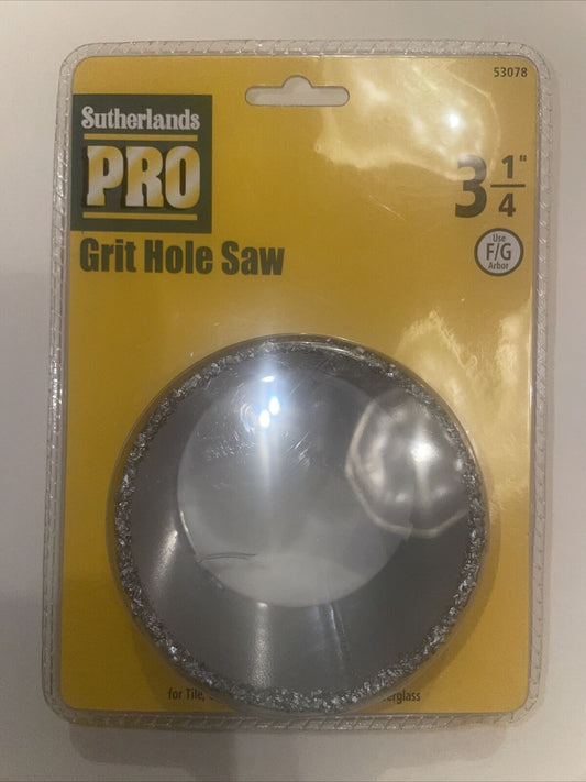 Sutherlands Pro 3 1/4” Grit Hole Saw