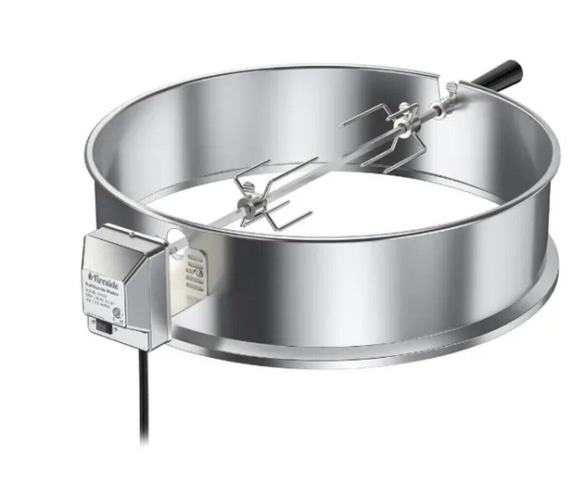 TURBRO BBQ Rotisserie Ring Kit for 22" Kettle Charcoal Grills Stainless Steel