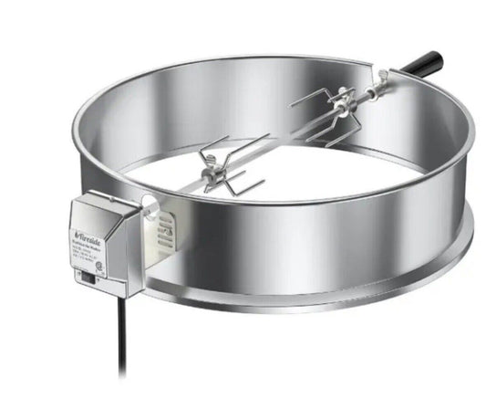 TURBRO BBQ Rotisserie Ring Kit for 22" Kettle Charcoal Grills Stainless Steel