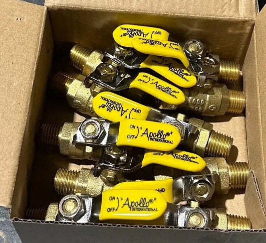 Apollo Valves  1/4" FNPT x  1/4" MNPT Mini Ball Valves- 94-MBV-02 (PACK OF 10)