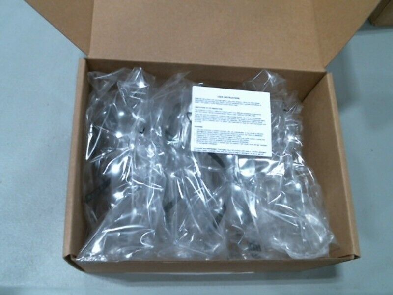 Amazon Commercial Double Lens Safety Glasses Clear/Black, Anti-scratch, 12-pack