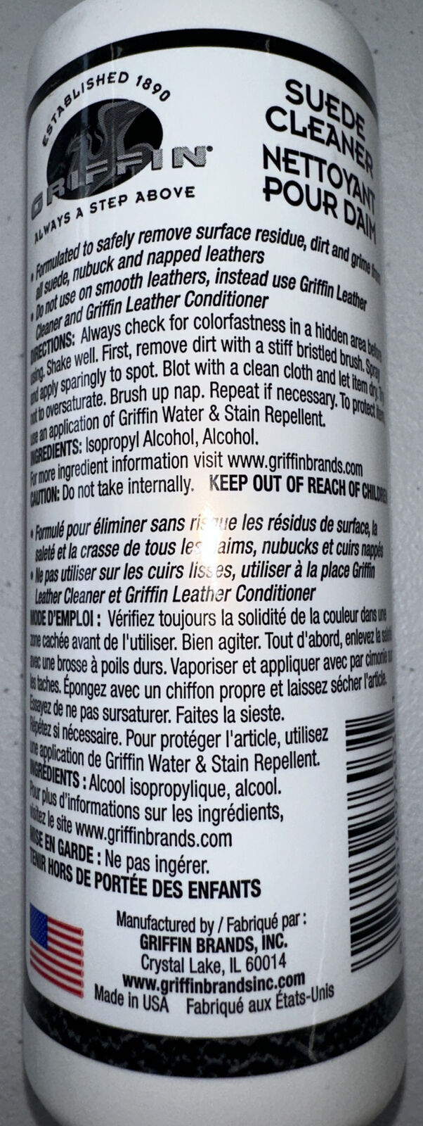 Griffin Suede Cleaner 8 Fl. Oz.
