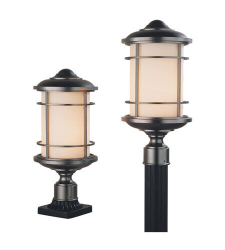 Feiss OL2207BB-LED Lighthouse 18 inch Burnished Bronze Outdoor Post Lantern