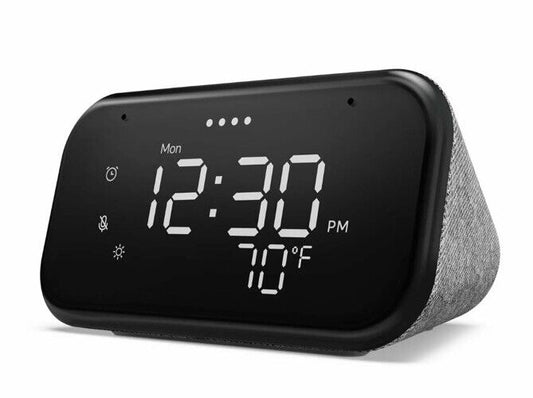 Lenovo Smart Home Smart Clock Essential Google Assistant Sealed Hemp Gray NEW