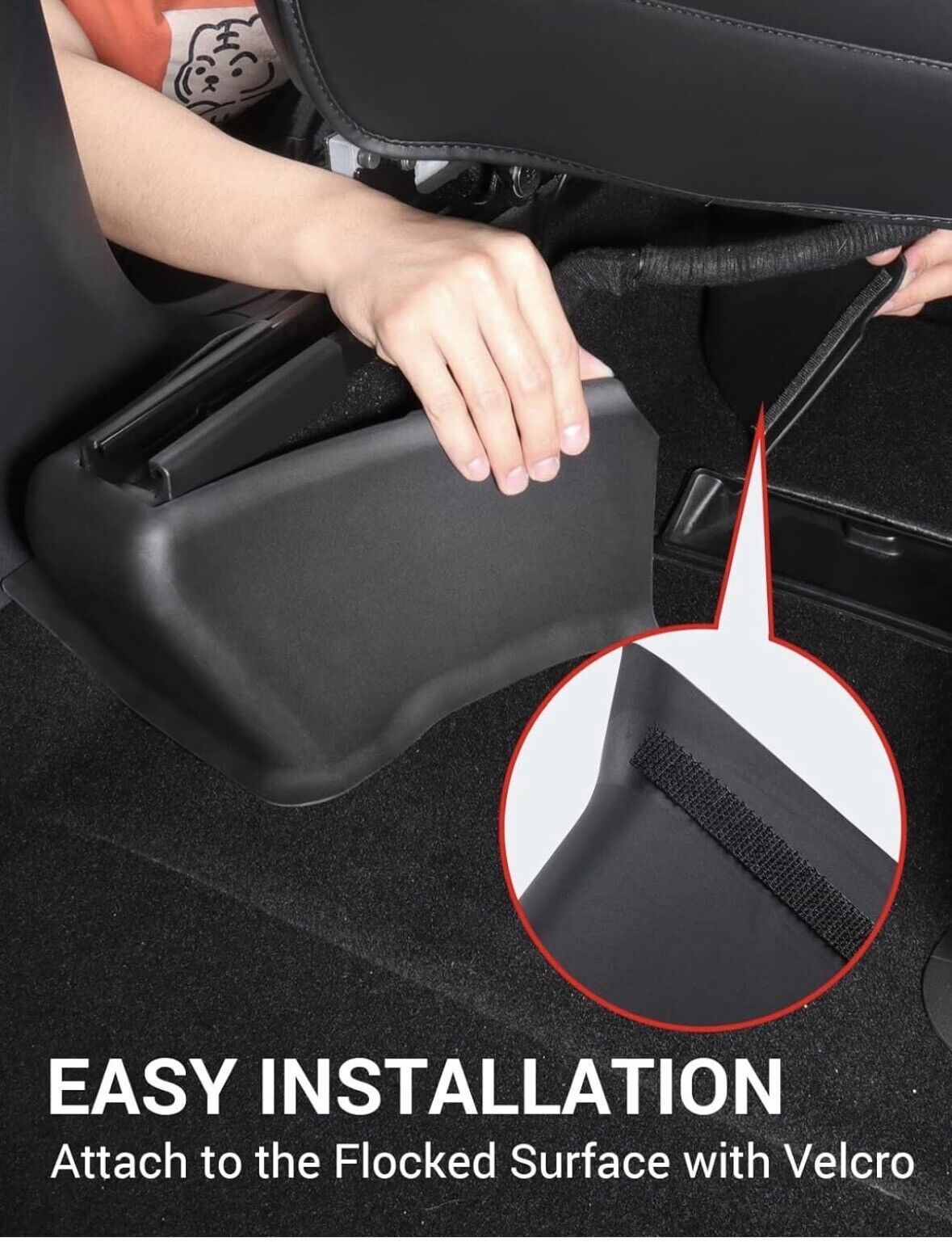 Tesla Model Y Underseat Protector TPE Seat Slide Rail Pad Cover (3-Pc) 2020-2024