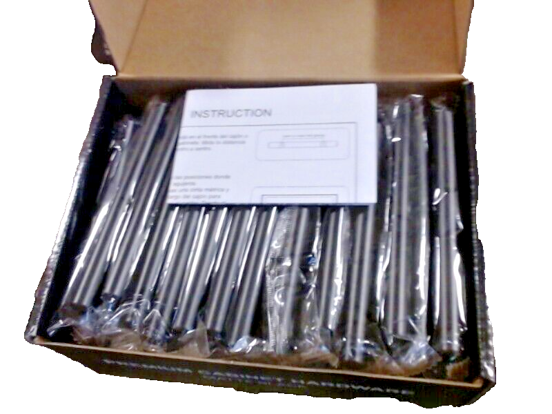 30-PACK MSI Simple Bar 3" Center-to-Center Matte Black Cabinet Drawer Pull