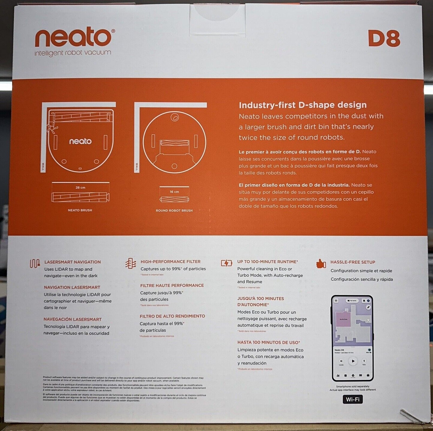 Neato D8 Intelligent Robot Vacuum Cleaner-New/Factory Sealed