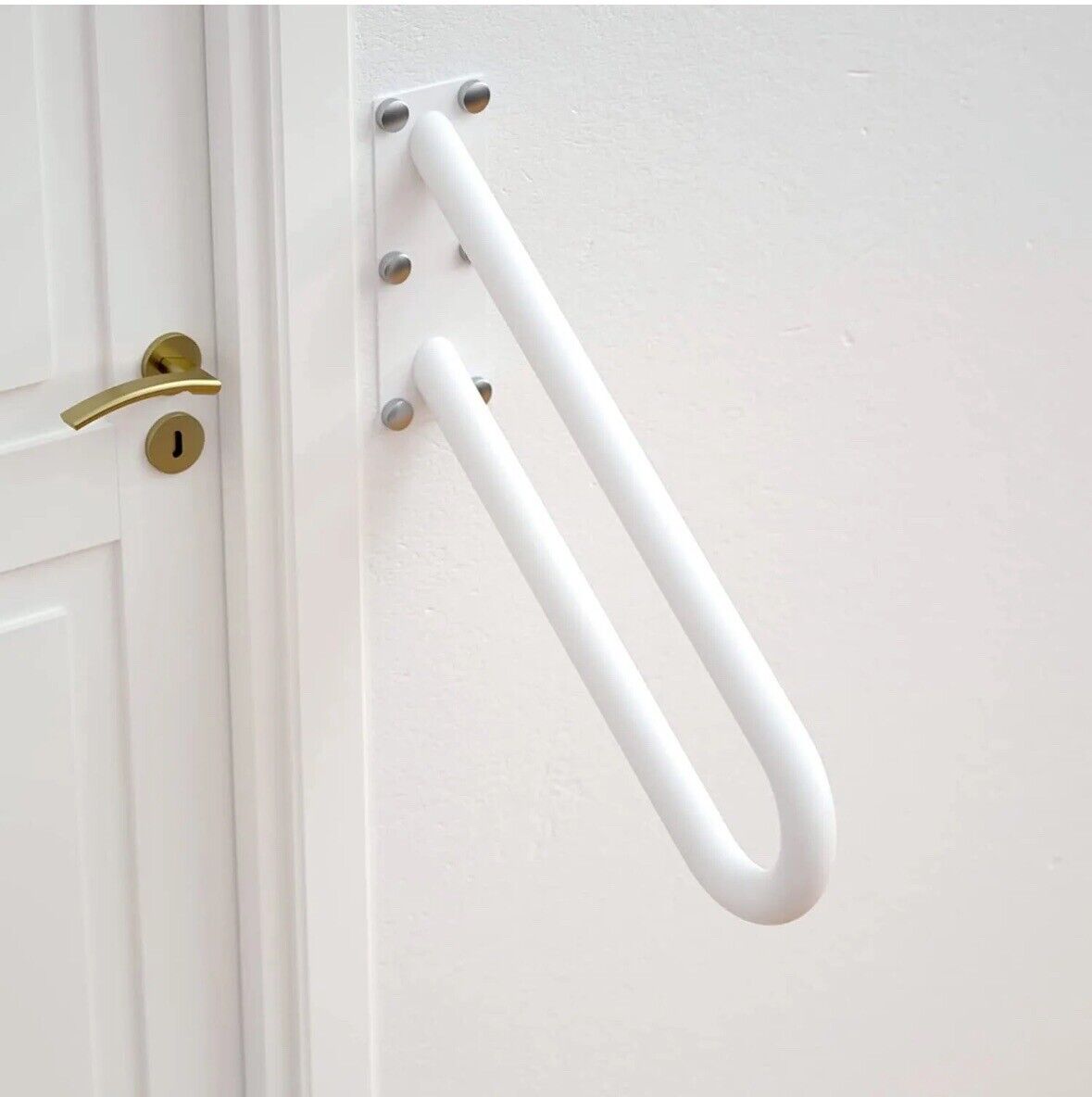 20 in Stainless Steel Handrail for 1-3 Steps 1.25" Tube U Shape Safety Grab Bar