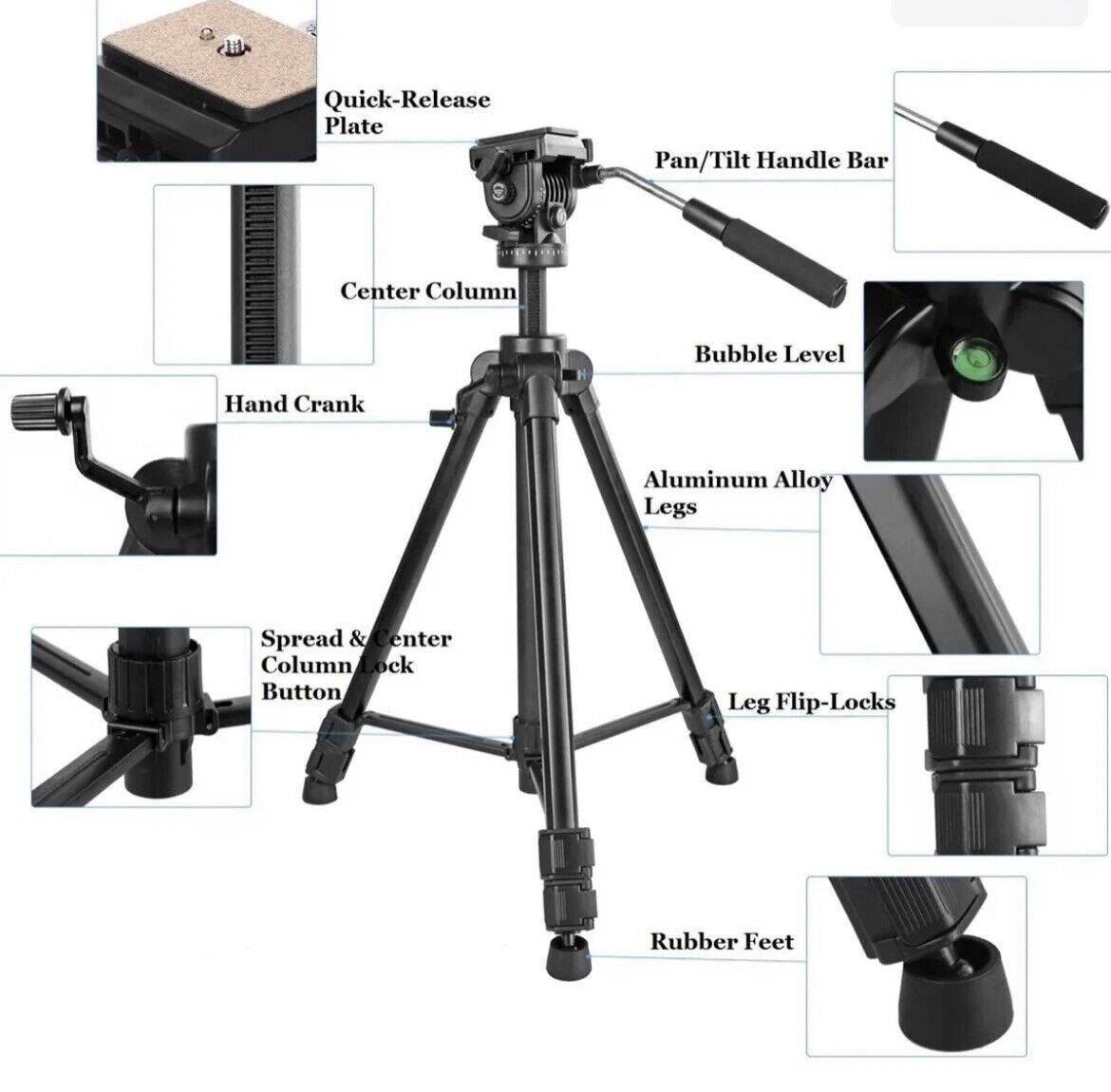 King Joy Professional video Tripod VT-1500