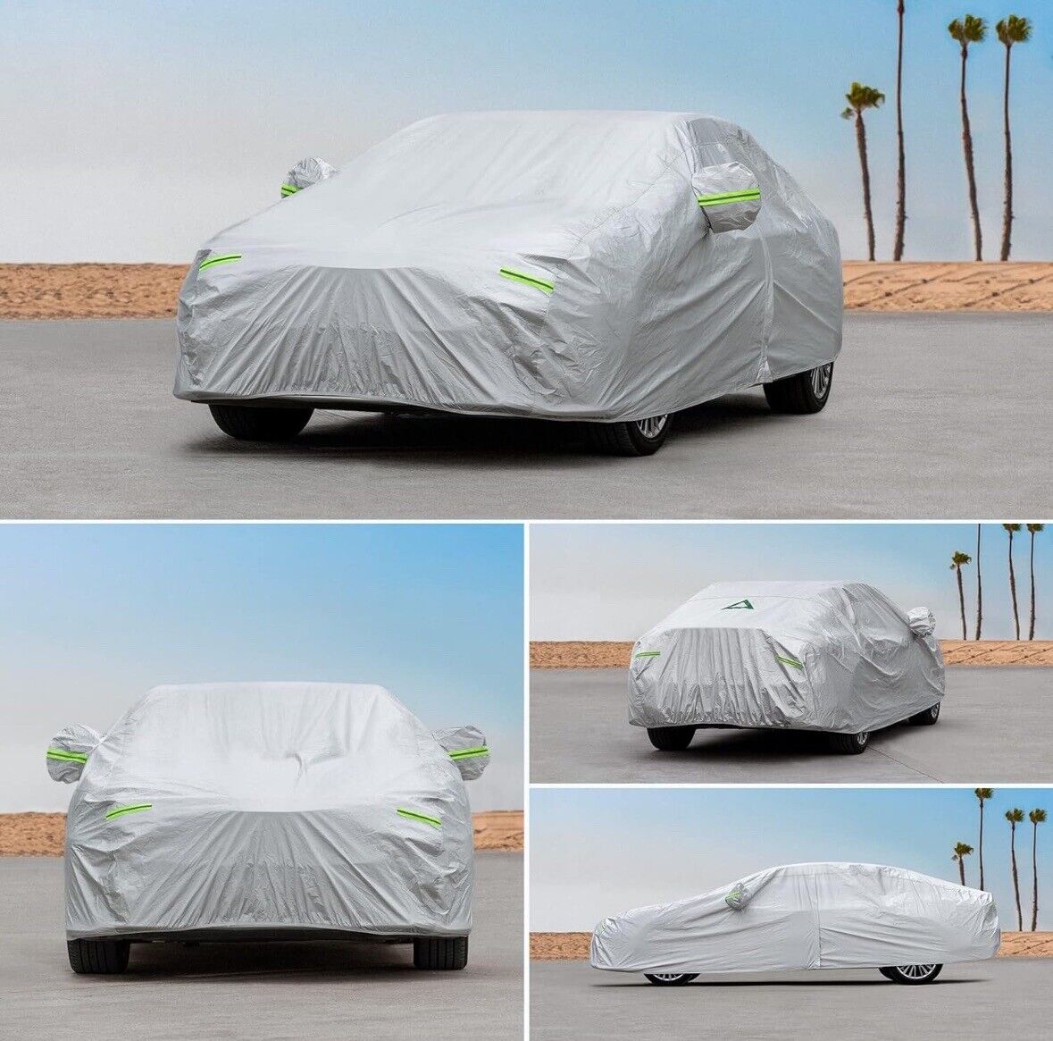 BestekCar Covers for Automobiles All Weather Waterproof 6 Layers, up to 178-inch